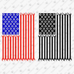 USA Mechanic Flag Patriotic T-shirt Design SVG Cut File