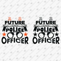 Future Police Officer Academy T-shirt Design SVG Cut File Sublimation PNG