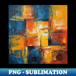 Minimalistic Geometric Patterns in an Abstract Oil Painting - High-Quality PNG Sublimation Download - Unlock Vibrant Sublimation Designs