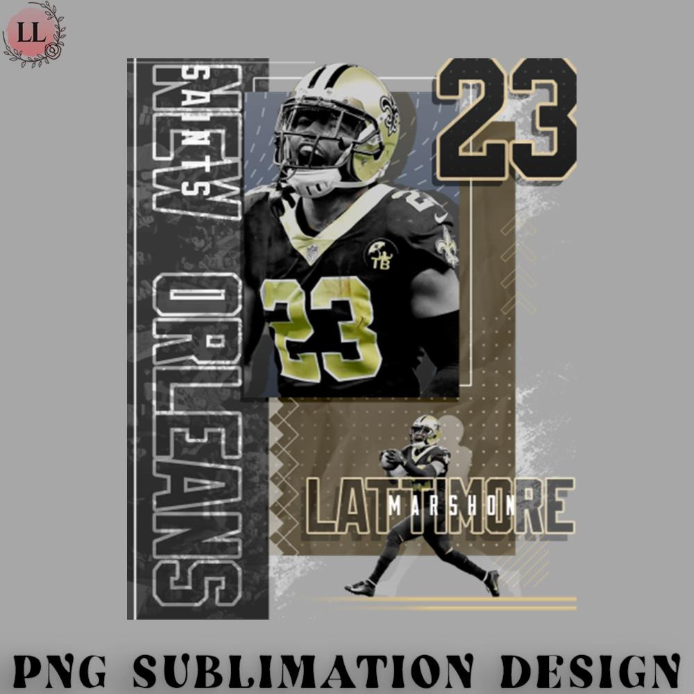 FA0707230820541-Football PNG Marshon Lattimore Football Paper Poster Saints 2.jpg