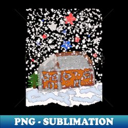 Christmas landscape winter is coming - PNG Transparent Sublimation File - Perfect for Personalization