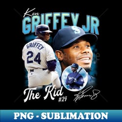 ken griffey jr the kid basketball legend signature vintage retro 80s 90s bootleg rap style - premium sublimation digital download - revolutionize your designs