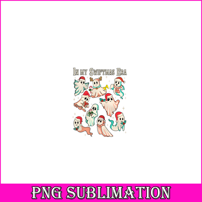 TLS13112309-In My Swiftmas Era PNG, Funny Ghost PNG, Retro Christmas PNG.png