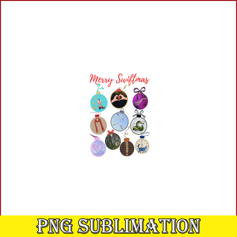 TLS13112316-Merry Swiftmas PNG, Funny Ornament Xmas PNG, Christmas Balls PNG.png