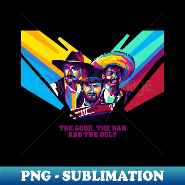 The Good The Bad and The Ugly - WPAP - PNG Transparent Subli | Inspire ...