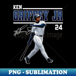 ken griffey jr the kid basketball legend signature vintage retro 80s 90s bootleg rap style - decorative sublimation png file - transform your sublimation creations