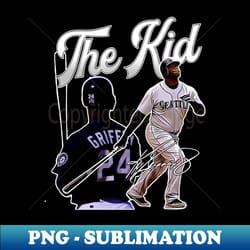 ken griffey jr the kid basketball legend signature vintage retro 80s 90s bootleg rap style - premium png sublimation file - unleash your creativity
