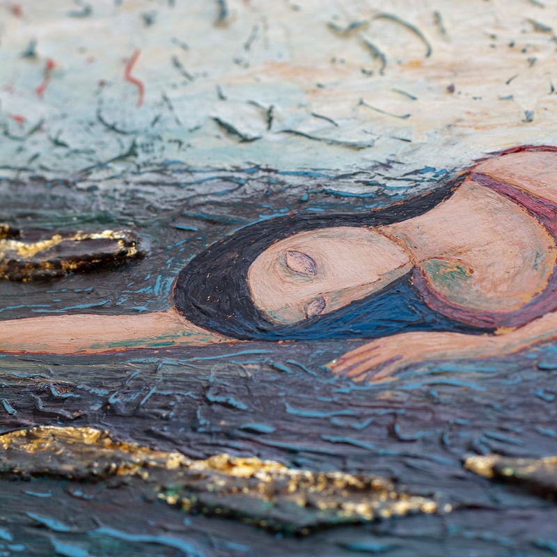 Modern-painting-for-interior-Acrylic painting-with-woman-in-red-dress-Abstract-art-Painting-as-gift-for-woman.jpg