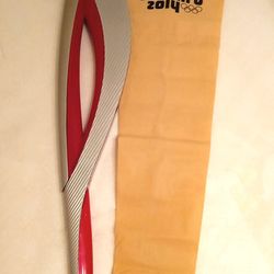 Olympic Torch Relay Sochi 2014 Olympiad with pouch Original Exclusive Rare