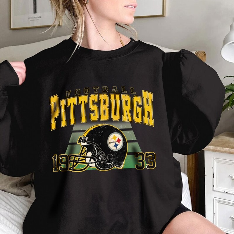Vintage Pittsburgh Football Vintage Sweatshirt, Steelers Crewneck Retro Shirt, Gift For Fan Pittsburgh Football, Pittsburgh Sweatshirt.jpg