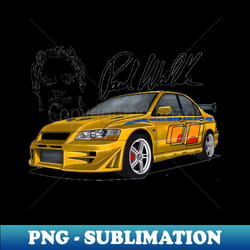 outstanding adorable exclusive art legendary jdm movie car modified mitsubishi lancer evolution vii 4g63 turbo 2 fast 2 furious - elegant sublimation png download - unlock vibrant sublimation designs