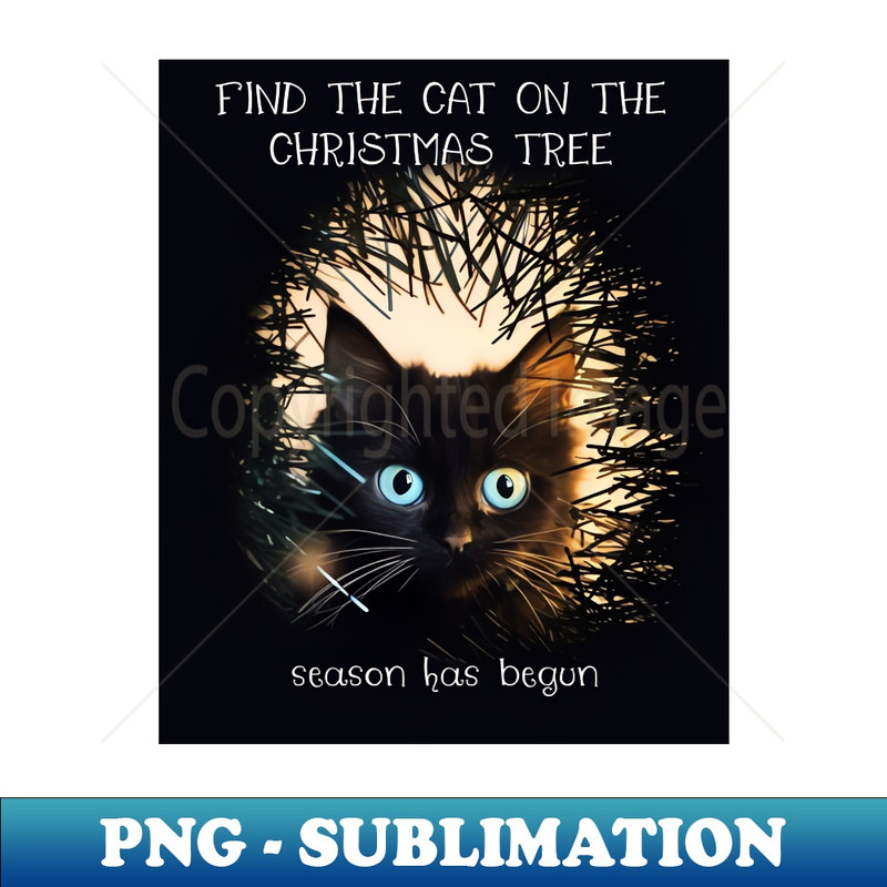 CE-14675_FIND THE CAT ON THE CHRISTMAS TREE season has begun funny cats 2469.jpg
