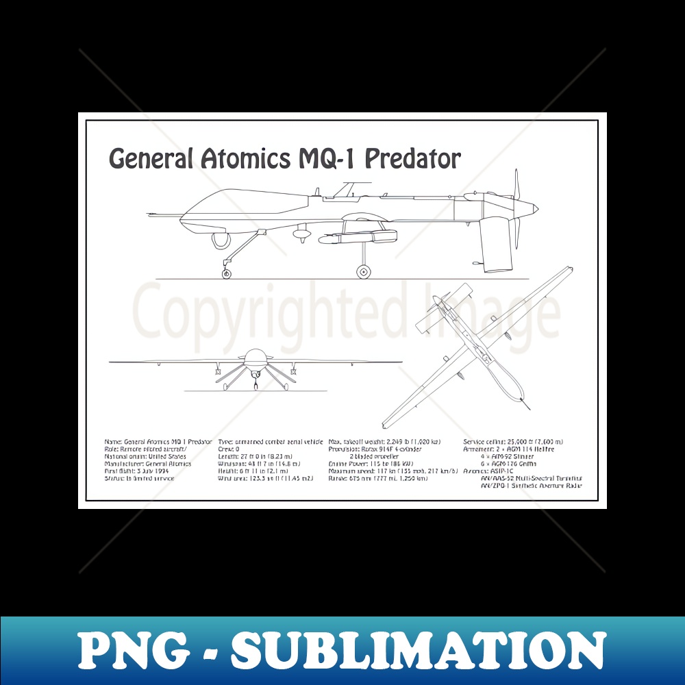 CG-16594_General Atomics MQ-1 Predator - Airplane Blueprint Plans - BD 6997.jpg