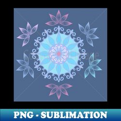 Snow Mandala - High-Quality PNG Sublimation Download - Add a Festive Touch to Every Day
