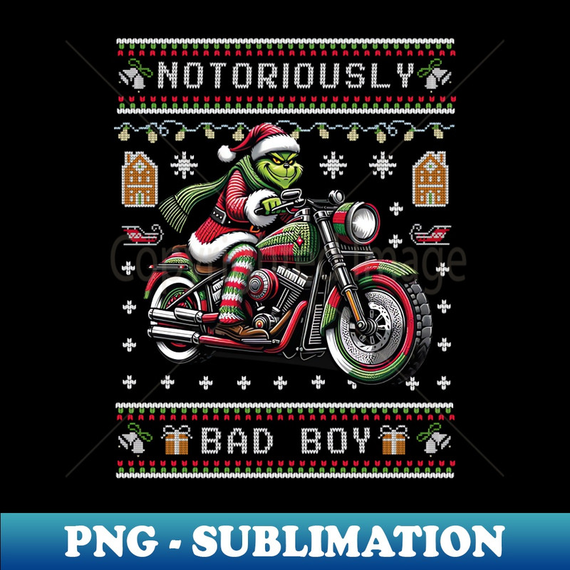 CR-18030_Grinch biker - Ugly Christmas sweater gift 7786.jpg