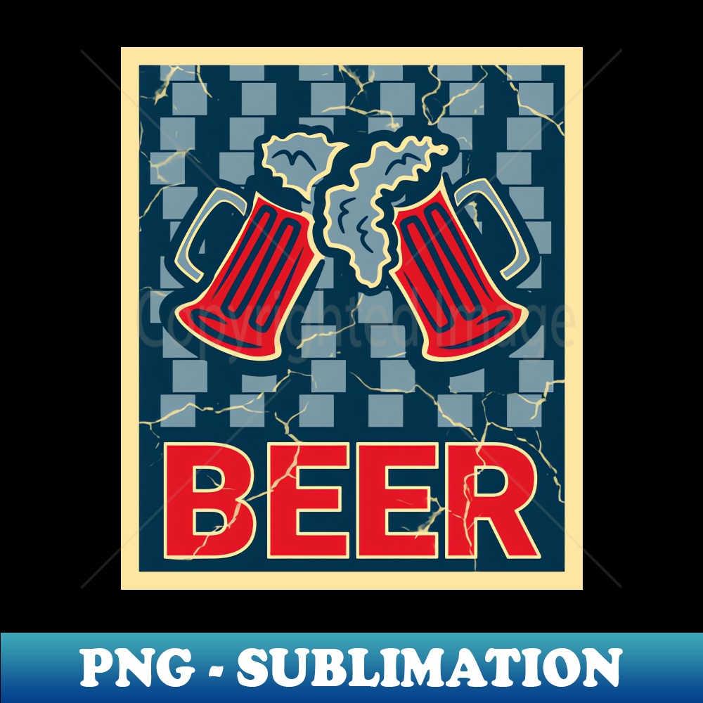 CS-4222_Beer Mugs Optical Illusion Retro Colors 2669.jpg