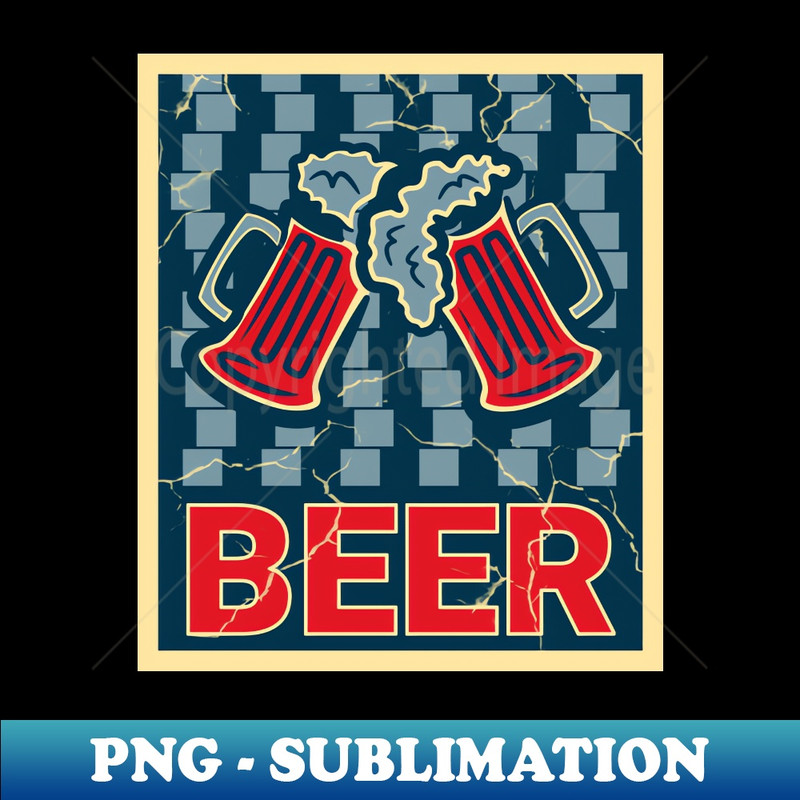 CS-4222_Beer Mugs Optical Illusion Retro Colors 2669.jpg