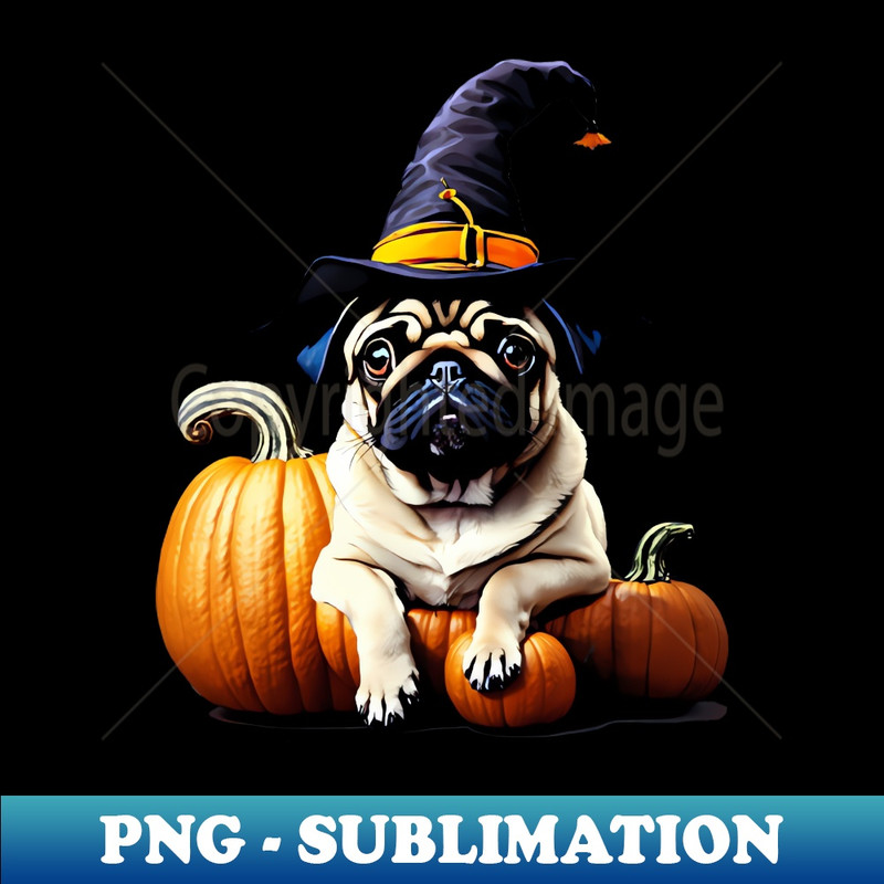 CV-33380_Pug Halloween Hoodies T-shirt Sticker 9530.jpg