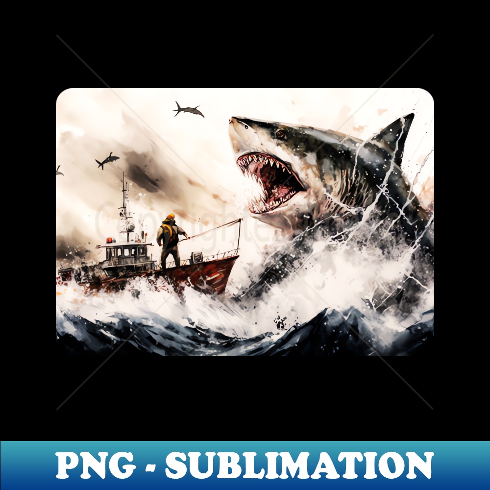 DI-14847_Fishing Ship with Shark - A Thrilling Catch 7653.jpg