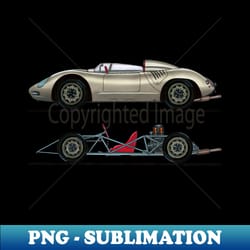 outstanding adorable exclusive hand drawing germany retro sportcar car porsche 718 rsk spyder 1957 blueprint - unique sublimation png download - boost your success with this inspirational png download