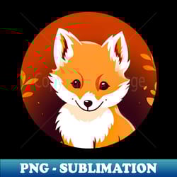 fox cub - aesthetic sublimation digital file - bring your designs to life