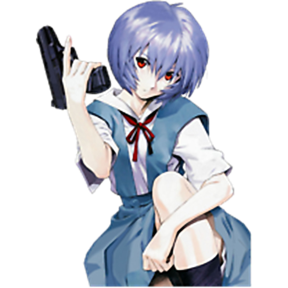 Rei Ayanami with a Gun.png