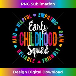Teacher Early Childhood SQUAD Preschool Head Start Crew - Edgy Sublimation Digital File - Immerse in Creativity with Every Design