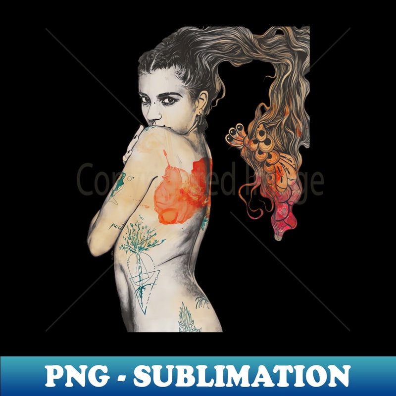 FQ-37059_Shine Glimmer hot tattoo girl with zentangle trs 4307.jpg