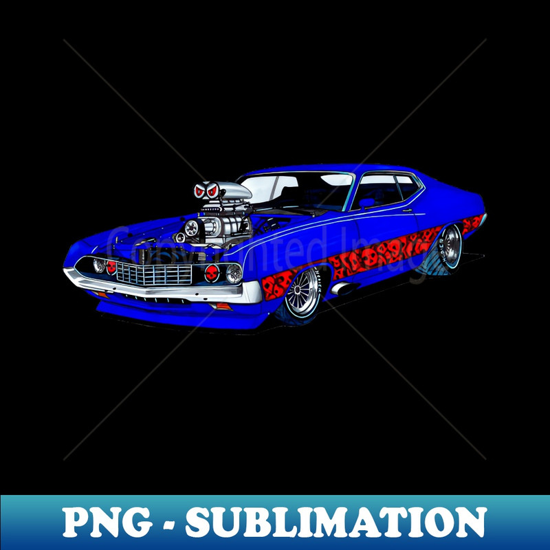 FR-31068_Outstanding adorable exclusive hand drawing famous american muscle car Ford Torino Coupe Supercharged 70 V8 Cobra-Jet 9237.jpg