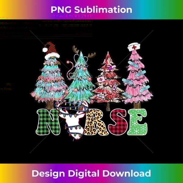 II-20231126-1774_Christmas nursing for women christmas tree stethoscope nurse Tank Top 0190.jpg
