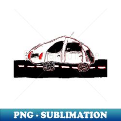 car childrens drawing pencil pixelart - PNG Sublimation Digital Download - Bold & Eye-catching