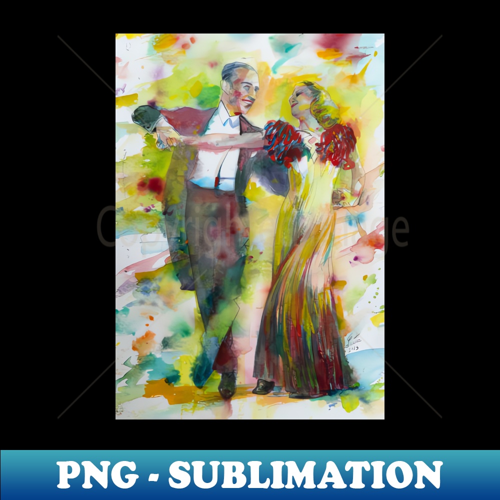 IZ-15537_FRED ASTAIRE and GINGER ROGERS watercolor portrait 1 7794.jpg