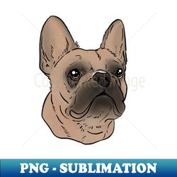 A Cute Fawn Frenchie Bulldog Terrier - High-Resolution PNG Sublimation File - Capture Imagination with Every Detail