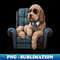 LC-9142_Cool Golden Doodle Stock Trader Sitting on a Lounge Chair 7879.jpg