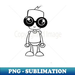 robby robot sketch - png transparent sublimation file - create with confidence