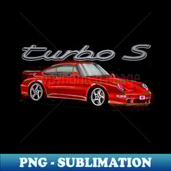 outstanding adorable exclusive art germany 2 door red supercar porsche 911 993 turbo flat six engine - high-resolution png sublimation file - enhance your apparel with stunning detail