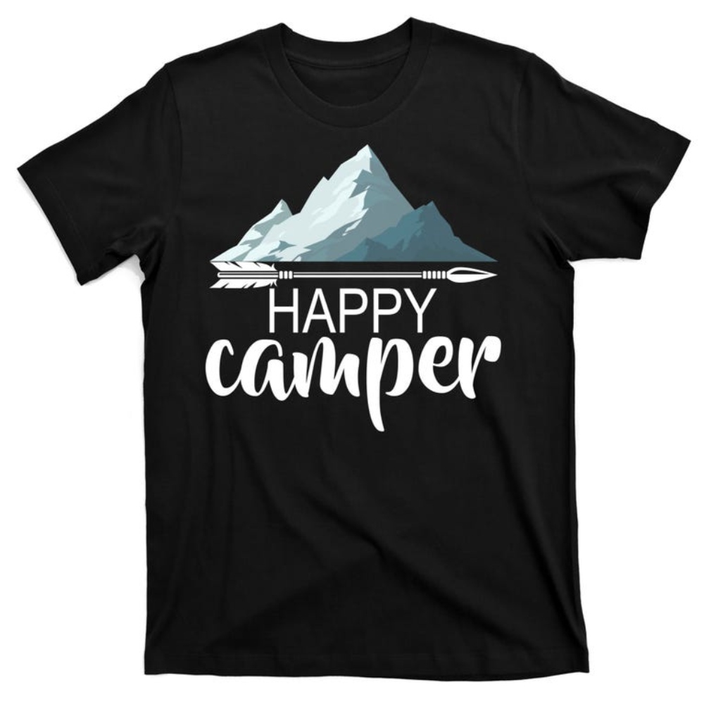 Happy Camper In The Mountains T-Shirt.jpg