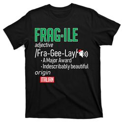funny christmas fragile definition t-shirt