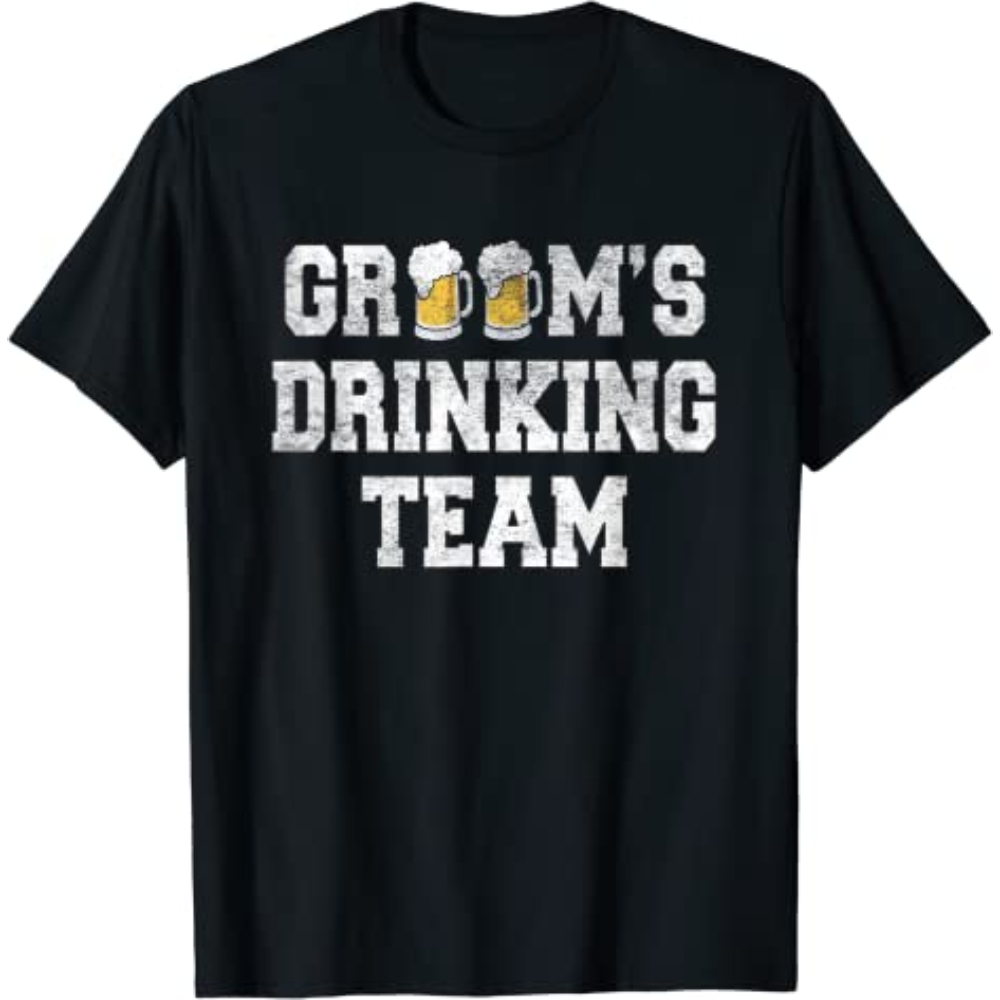 Groom's Drinking Team Bachelor Party T-Shirt.jpg