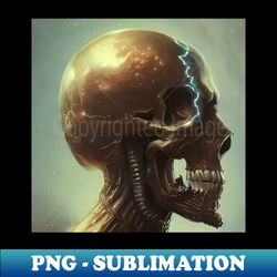 Skull in profile view - Artistic Sublimation Digital File - Capture Imagination with Every Detail