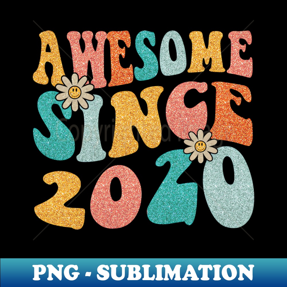 PU-3115_Awesome Since 2020 Groovy 3 Year Old 3rd Birthday Gifts 6312.jpg