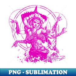 kali goddess magenta ink transparent - stylish sublimation digital download - perfect for personalization
