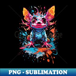 colorful axolotl - exclusive png sublimation download - instantly transform your sublimation projects