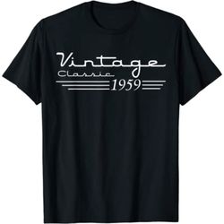 60th birthday 60 years old 60th vintage retro 1959 birthday t-shirt