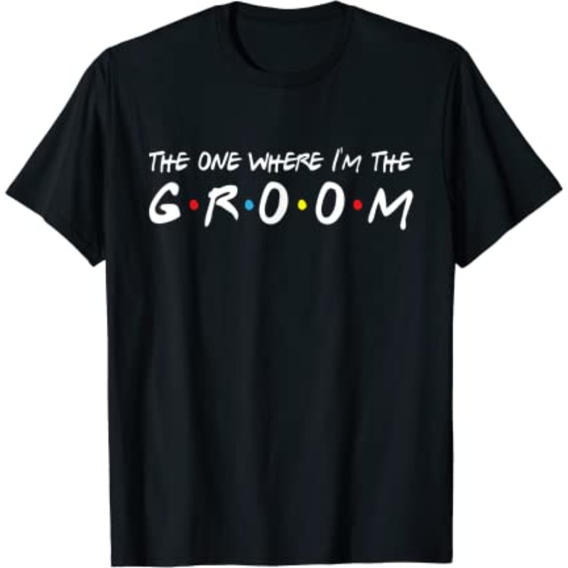 Mens I'm The Groom Bachelor Party Stag Groomsmen Getaway Wedding T-Shirt.jpg