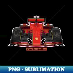 formula car one 1 f we race as one red racing - modern sublimation png file - perfect for sublimation art
