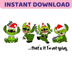Thats It Im Not Going Disney Stitch Christmas SVG File