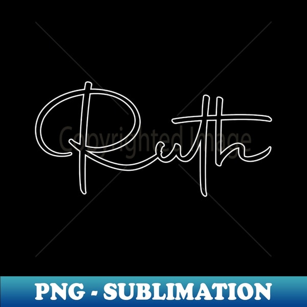 Autography Ruth Name Label - PNG Transparent Sublimation Des - Inspire ...