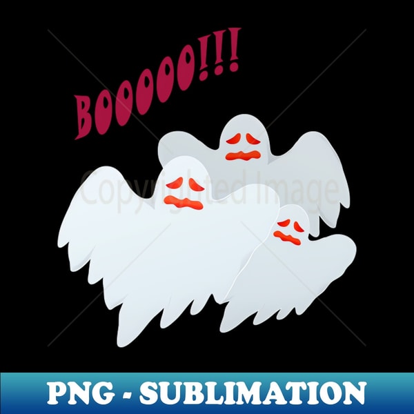 UC-41967_Three Ghosts with the word Boo to scare for Halloween 6370.jpg