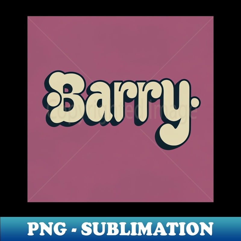 Barry Name Tag Barry - Personalized Name Tag Design - Modern Sublimation PN | Inspire ...